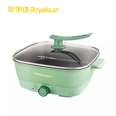 Chinese Electric Hot Pot Steamboat Skillet Soup Cookware 5 Quart For 6-8 People Family Party