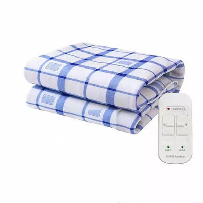 Dual Digital Heated Low Emf Electric Blanket King Size Breathable Fleece