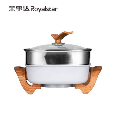 1500W 6L Electric Steamboat Cookware Hotpot Divider Pot Cooker Family Household