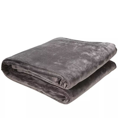 Fast Heating Electric Sherpa Heated Blanket Throw With Double Layer Flannel
