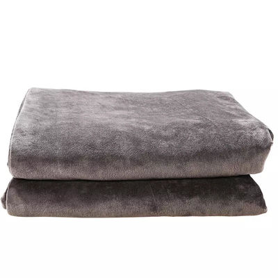 Fast Heating Electric Sherpa Heated Blanket Throw With Double Layer Flannel