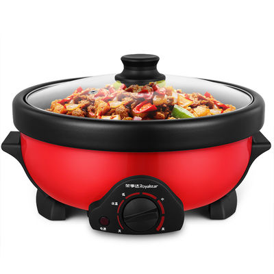 1350W Electric Hot Pot Steamboat With Temperature Range Of 50-250℃